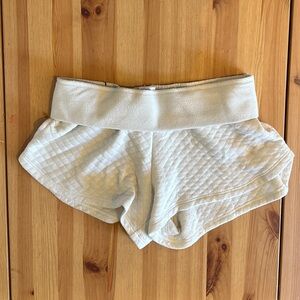 Stars Above Cozy Cream Lounge Shorts